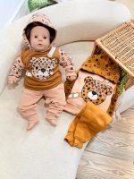 کد ۲۵۸۵ هودی شلوار توکرکی طرح خرس  HI HI HI