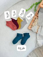 کد ۲۵۸۴ جوراب وارداتی لب گیپور ترک - Image 5