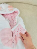 کد ۲۶۰۱ سرهمی وارداتی طرح قلب سفید - Image 4