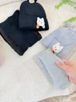 کد ۲۶۱۲ کلاه و گردنی وارداتی طرح خرس خندون - Image 5