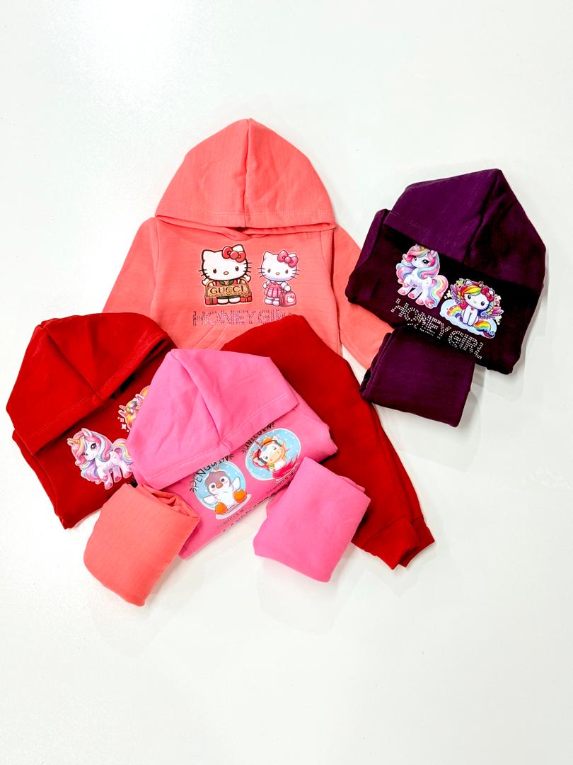 کد ۲۶۲۷ هودی شلوار HONEY GIRL