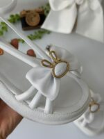 کد 3936 کفش صندل طرح خرگوش طلایی - Image 3