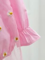 کد ۲۶۵۳ پیراهن طرح بابونه صورتی - Image 3