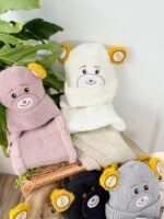کد ۲۶۶۹ کلاه و گردنی وارداتی خرس گوش زرد - Image 4