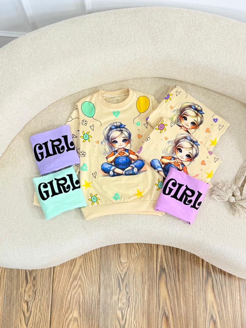 کد 2679 بلوز شلوار دختر مهربون