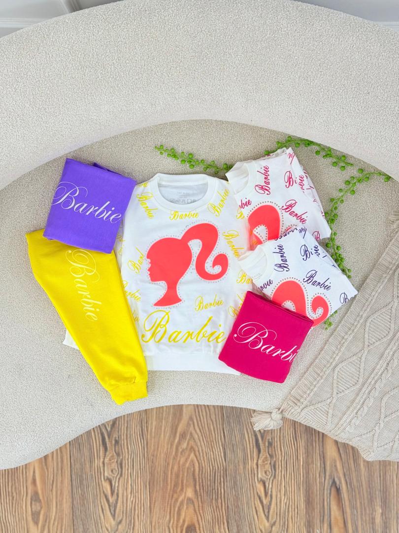 کد ۲۶۹۸ بلوز شلوار طرح باربی