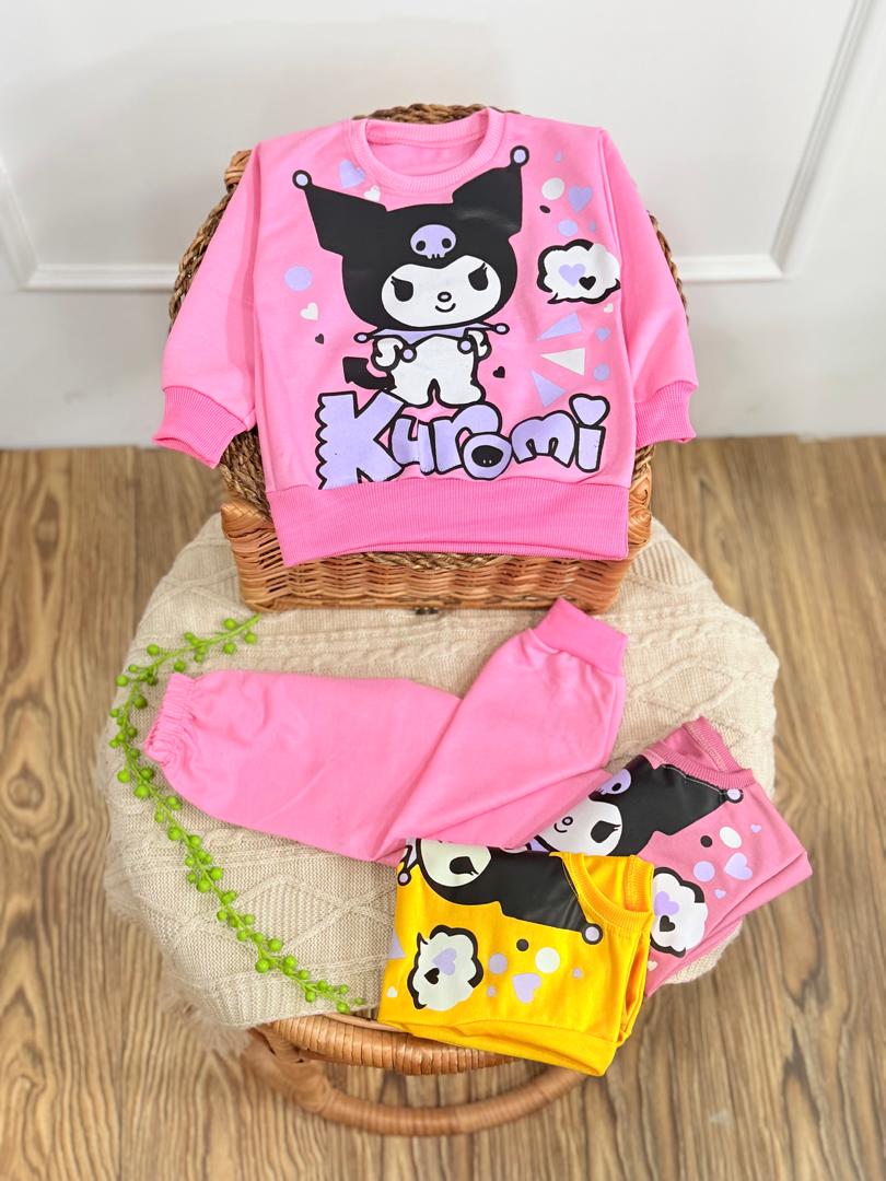 کد ۲۷۱۷ بلوز شلوار کرومی چشم مشکی