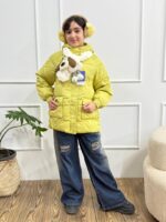 کد ۲۷۲۷ کاپشن وارداتی سایز بزرگ با شال گردن هاپویی - Image 9