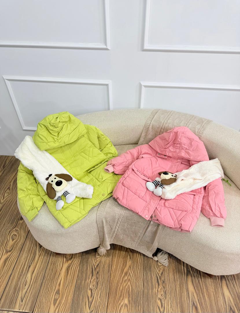 کد ۲۷۲۷ کاپشن وارداتی سایز بزرگ با شال گردن هاپویی