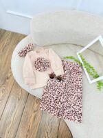 کد 2734 بلوز شلوار گل برجسته پلنگی زیبا - Image 2