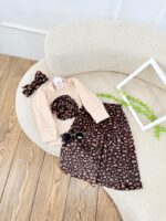 کد 2734 بلوز شلوار گل برجسته پلنگی زیبا - Image 4