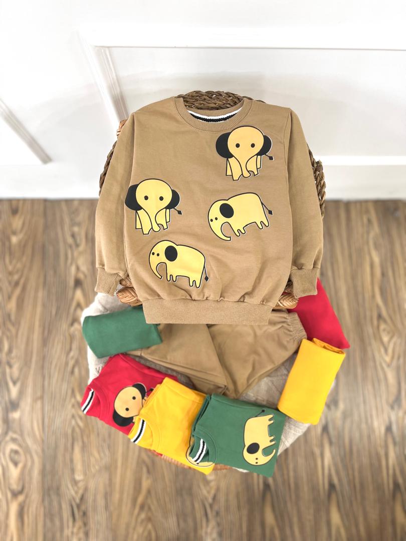 کد 2740 بلوز شلوار فیل گوش سیاه