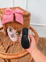 کد 2737 کفش مرواریدی صورتی - Image 2