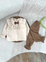 کد ۲۷۵۳ شومیز شلوار طرح پاپیون - Image 5