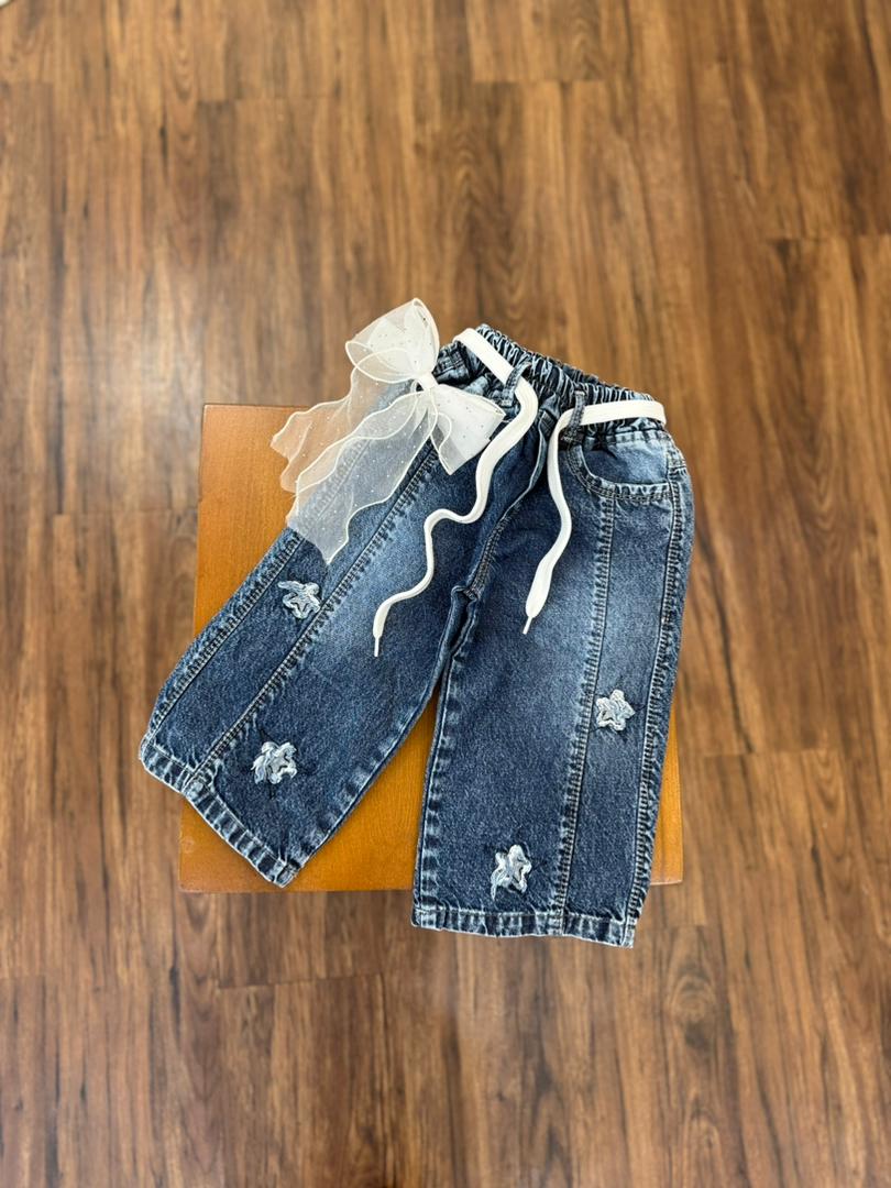 کد ۲۷۶۲ شلوار جین طرح ستاره