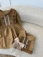 کد ۲۷۶۴ پیراهن گلدوزی طرح چهار فصل - Image 3