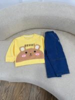 کد ۲۷۹۳ ست بلوز + شلوار جین وارداتی - Image 4