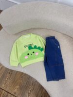 کد ۲۷۹۳ ست بلوز + شلوار جین وارداتی - Image 5