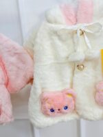 کد ۲۸۰۴ شنل خز وارداتی طرح خرس مهربون - Image 2