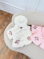 کد ۲۸۱۳ شنل خز وارداتی طرح دختر - Image 2