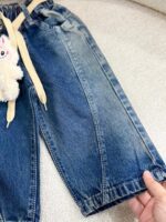 کد 2817 شلوار جین طرح لبوبوی آویزی - Image 3