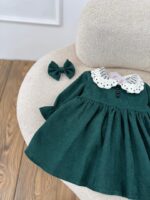 کد 2819 پیراهن کبریتی طرح یکتا سبز - Image 4