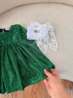 کد ۲۸۳۴ پیراهن سبز زر زری - Image 4