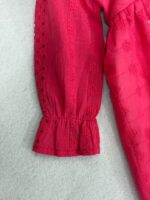 کد ۲۸۳۸ پیراهن سوزندوزی سرخابی طرح سوزان - Image 4