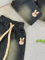 کد ۲۸۴۱ شلوار جین طرح خرگوش - Image 3