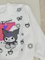 کد ۲۸۴۴ تک بلوز سفید کرومی طرح k - Image 3