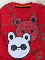 کد ۲۸۴۵ بلوز شلوار خرس عینک مشکی - Image 6