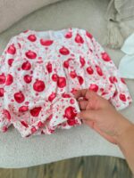 کد ۲۸۵۰ بادی مخمل طرح انار - Image 3