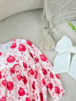 کد ۲۸۵۰ بادی مخمل طرح انار - Image 4