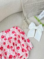 کد ۲۸۵۰ بادی مخمل طرح انار - Image 2