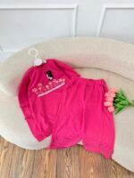 کد 2853 بلوز شلوار جلوگلدوزی طرح گل GARDEN - Image 2