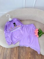 کد 2853 بلوز شلوار جلوگلدوزی طرح گل GARDEN - Image 3