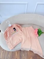 کد 2853 بلوز شلوار جلوگلدوزی طرح گل GARDEN - Image 4