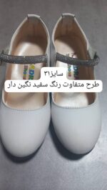 کد 2157 کفش مجلسی پاشنه بلند کرم روشن - Image 4