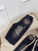 کد ۲۸۶۶ شلوار جین طرح FUN - Image 3