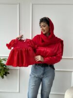 کد 2864 پیراهن ساتن مادر یلدا - Image 3