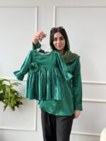 کد 2864 پیراهن ساتن مادر یلدا - Image 5