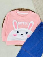 کد ۲۸۷۸ ست بلوز + شلوار جین وارداتی - Image 3