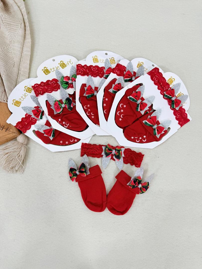 کد 2879 پک یلدایی جوراب و هدست