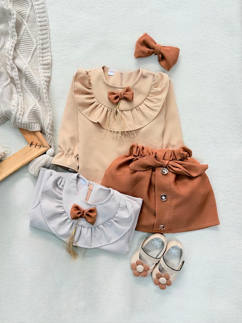 کد ۲۸۸۶ بلوز دامن مازراتی طرح دلیار