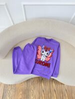 کد ۲۸۹۵ بلوز شلوار کرومی بال پروانه - Image 4