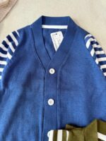 کد 2900 بافت راه راه جلو دکمه - Image 6