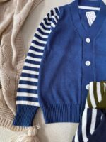 کد 2900 بافت راه راه جلو دکمه - Image 7