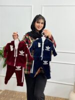 کد 2901 ست تیکه مخمل آمریکایی نخ کوب - Image 2