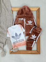 کد 2901 ست تیکه مخمل آمریکایی نخ کوب - Image 6