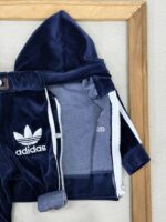 کد 2901 ست تیکه مخمل آمریکایی نخ کوب - Image 5